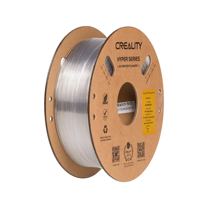 Filament za 3D printer Creality, PET-G, 1.75mm, 1kg, transparentna - Slika 1