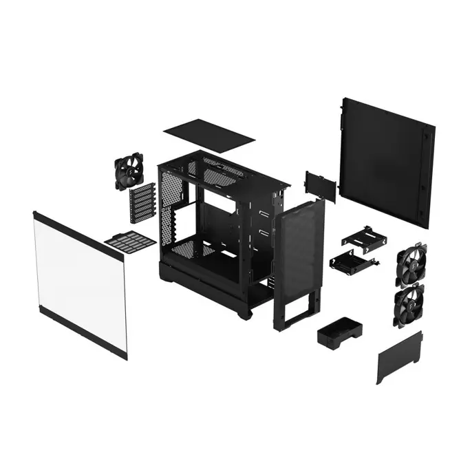 Fractal Midi Tower Design Pop Air Black TG Clear Tint, FD-C-POA1A-02 - Slika 10