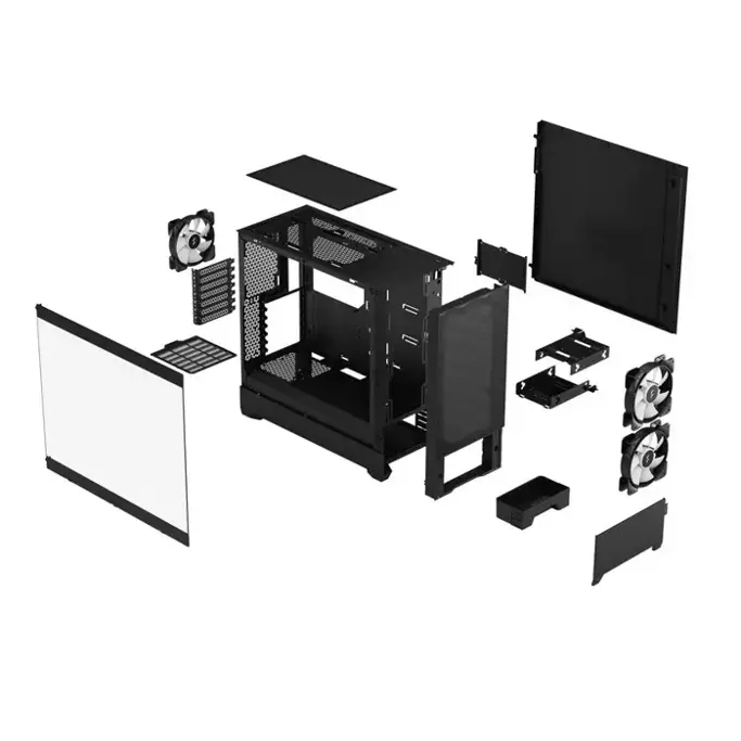 Fractal Midi Tower Design Pop Air RGB Black TG Clear Tint, FD-C-POR1A-06 - Slika 2