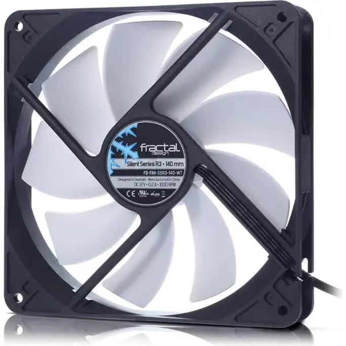 Fractal ventilator 140mm Silent R3 1000rpm, FD-FAN-SSR3-140-WT - Slika 2