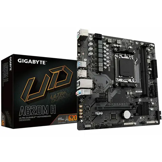 Gigabyte A620M H, AMD A620, AM5, DDR5, mATX - Slika 1