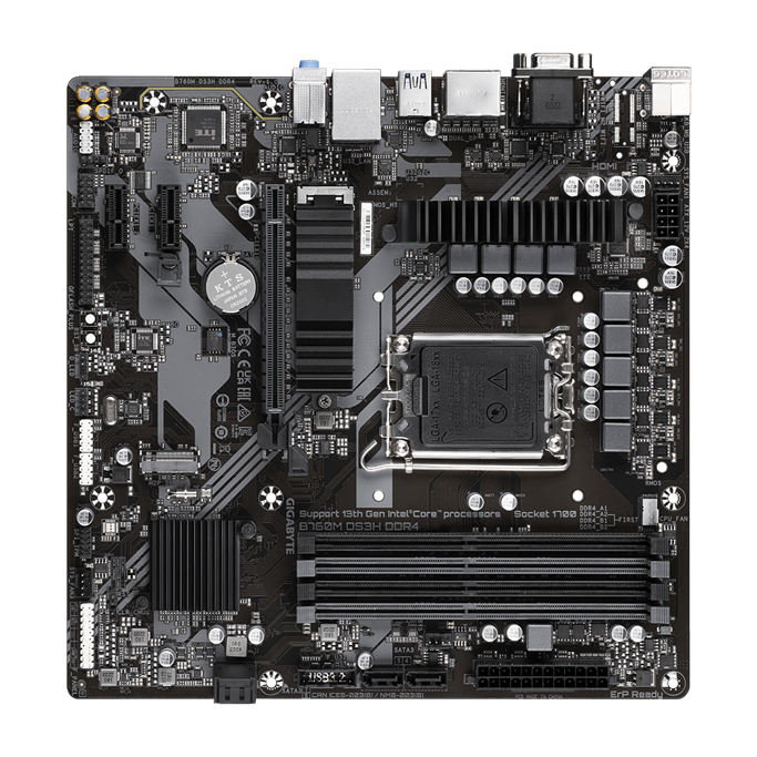 Gigabyte B760M DS3H, Intel B760, LGA 1700, DDR4, mATX - Slika 4