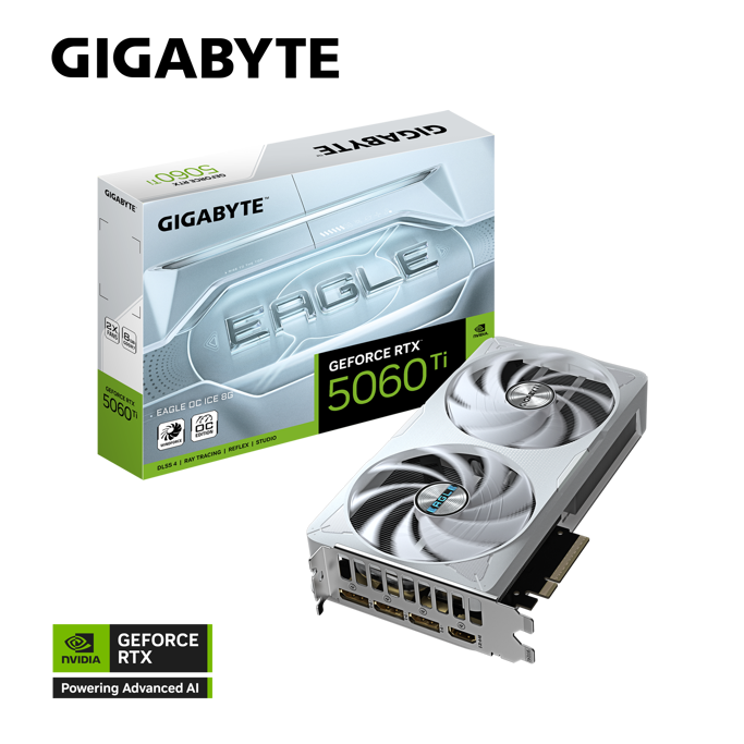 Gigabyte RTX5060Ti Eagle OC Ice, 8GB GDDR7, NVIDIA GeForce, GV-N506TEAGLEOC ICE-8GD - Slika 17