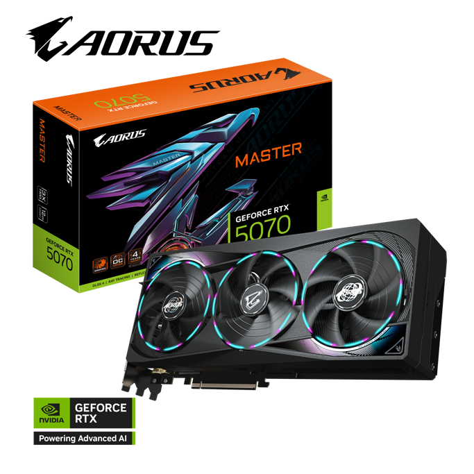 Gigabyte RTX5070 AORUS MASTER, 12GB GDDR7, NVIDIA GeForce, GV-N5070AORUS M-12GD - Slika 12