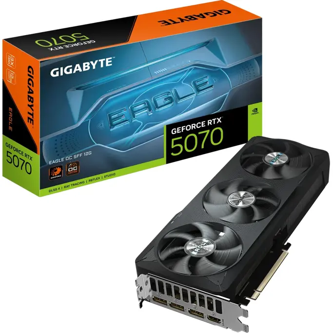 Gigabyte RTX5070 Eagle OC SFF, 12GB GDDR7, NVIDIA GeForce, GV-N5070EAGLE OC-12GD - Slika 1