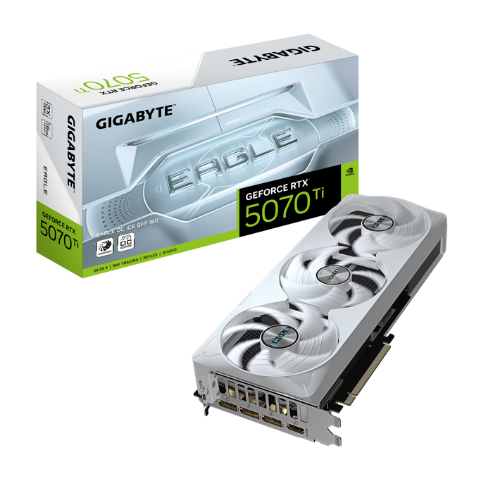Gigabyte RTX5070Ti Eagle OC ICE SFF, 16GB GDDR7, NVIDIA GeForce, GV-N507TEAGLEOC ICE-16GD - Slika 2