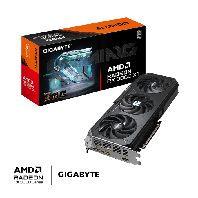 Gigabyte RX9060XT Gaming OC, 16GB GDDR6, AMD Radeon, GV-R9060XTGAMING OC-16GD - Slika 1