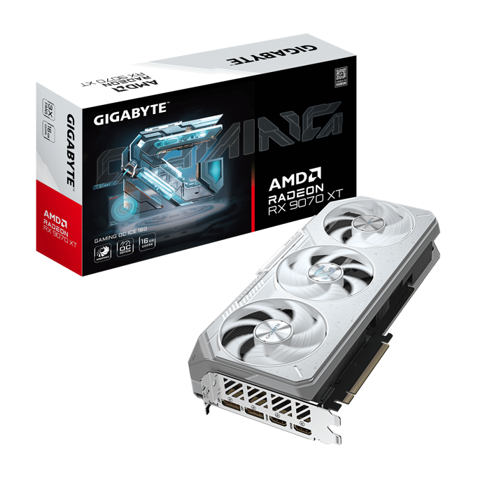 Gigabyte RX9070XT Gaming OC ICE, 16GB GDDR6, AMD Radeon, GV-R907XGAMINGOCICE-16GD - Slika 2