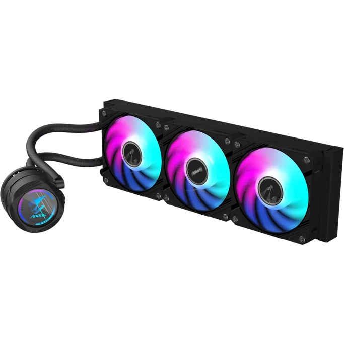 Gigabyte vodeno hlađenje Aorus Waterforce II 360, RGB, Black, 360mm, GP-AORUS WATERFORCE II 360 - Slika 1