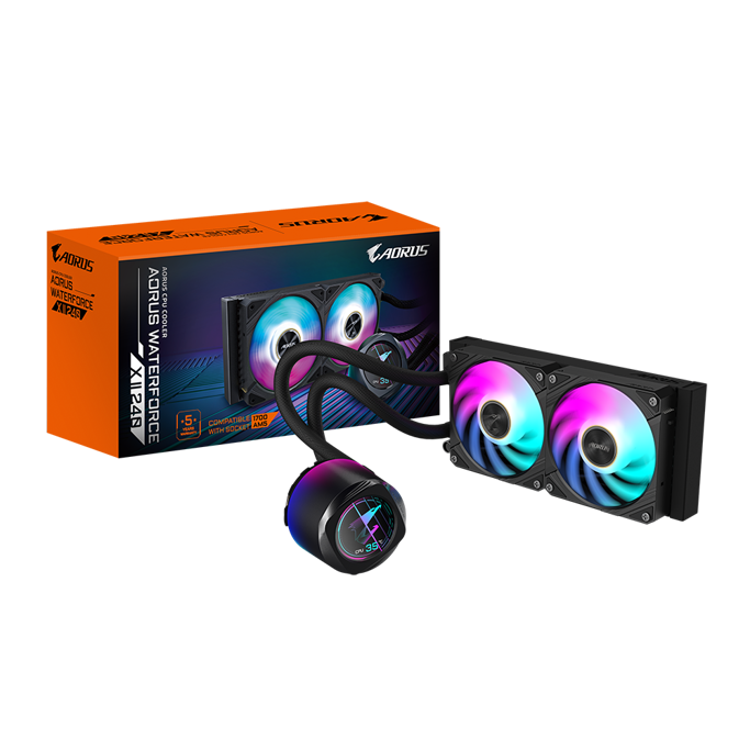 Gigabyte vodeno hlađenje Aorus Waterforce X II 240, RGB, Black, 240mm, GP-AORUS WATERFORCE X II 240 - Slika 5