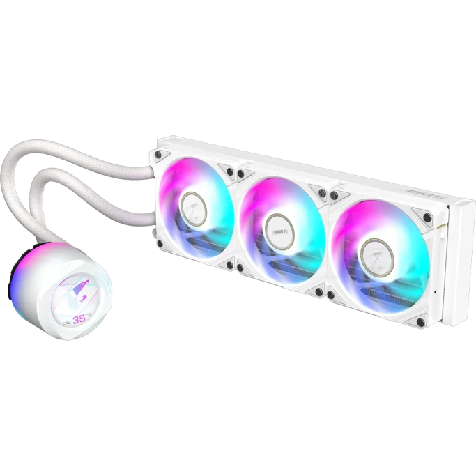 Gigabyte vodeno hlađenje Aorus Waterforce X II 360 ICE, RGB, White, 360mm, GP-AORUS WATERFORCEX II 360I - Slika 1