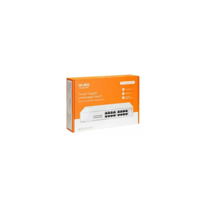 HPE Switch Aruba Instant On 1430 desktop Gigabit switch, 16-port, 16x RJ-45, R8R47A - Slika 1