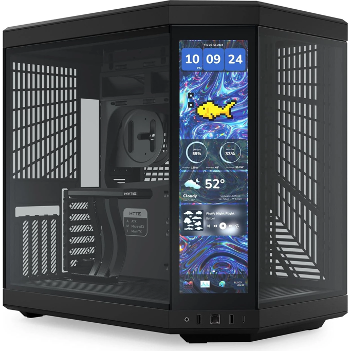 Hyte Midi Tower Y70 Touch Infinite Black, CS-HYTE-Y70TTI-BB - Slika 1