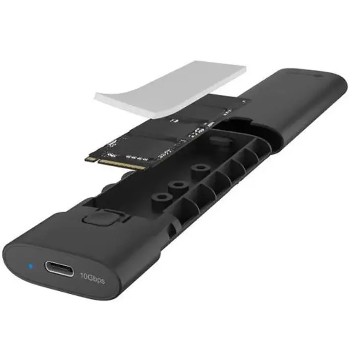 Icy Box vanjsko kućište M.2 NVMe SSD, USB3.2 Gen2, Type-C, IB-1806MT-CU31 - Slika 2