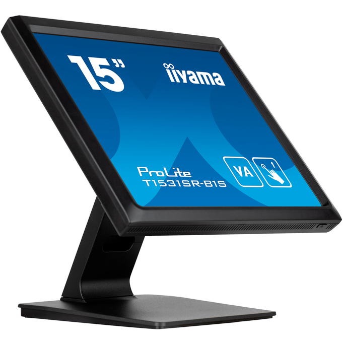 POS monitor Iiyama ProLite T1531SR-B1S, 15", VA, Resistive Touch (5-wire), 4:3, IP54 Front, HDMI/DP/VGA - Slika 1