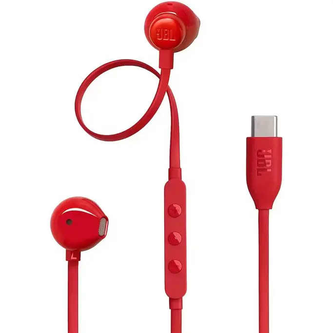 JBL slušalice Tune 305C, In-Ear, USB Type-C, Red, JBLT305CRED - Slika 1