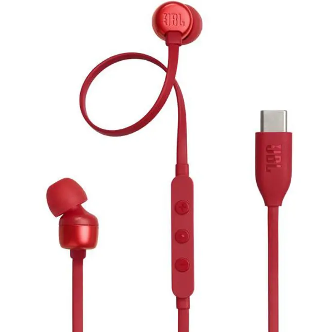 JBL slušalice Tune 310C, In-Ear, USB Type-C, Red, JBLT310CRED - Slika 1