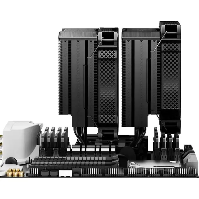 Jonsbo cooler HX7280, Black, Intel/AMD, 2x140mm, TDP 280W - Slika 6