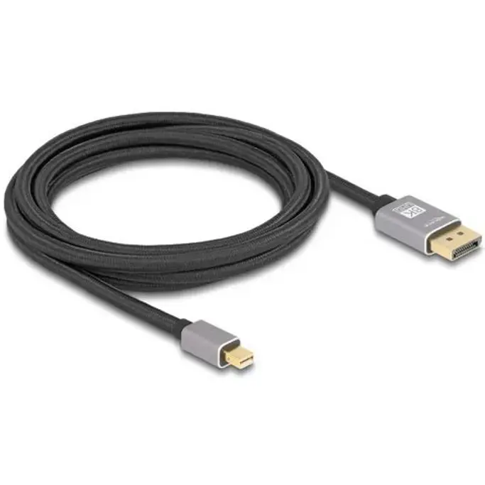 Kabel Display Port mini/Display Port 3m, v1.4, 8K@60Hz, Delock, 81093 - Slika 1