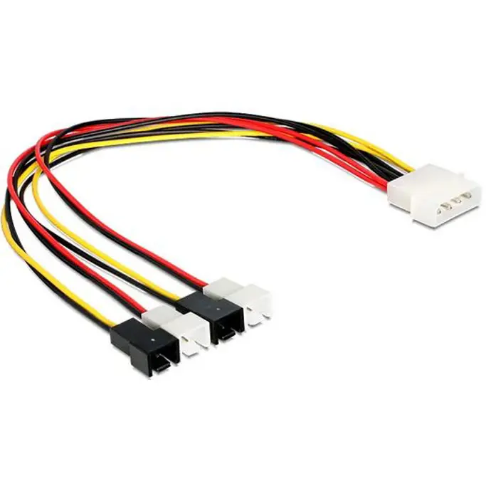 Kabel molex na 4x2 pin za ventilator, 0.3m, Delock, 83343 - Slika 1