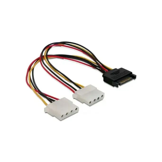 Kabel SATA 15-pin / 2x Molex 4-pin, 2 pieces - Slika 1