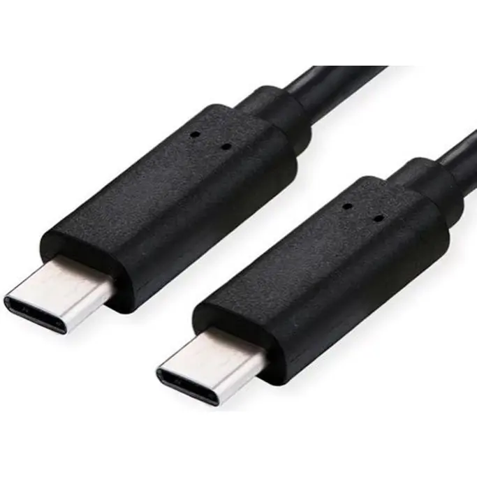 Kabel USB 4, 1m, USB-C/USB-C M/M, 100W PD, Roline, Crni, 11.02.9082 - Slika 1