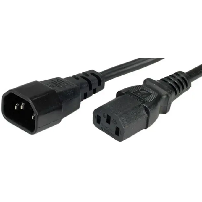 Kabel za napajanje 220V 1.8m, UPS/kompjuter, (C13 na C14), Roline, 19.99.1515 - Slika 1