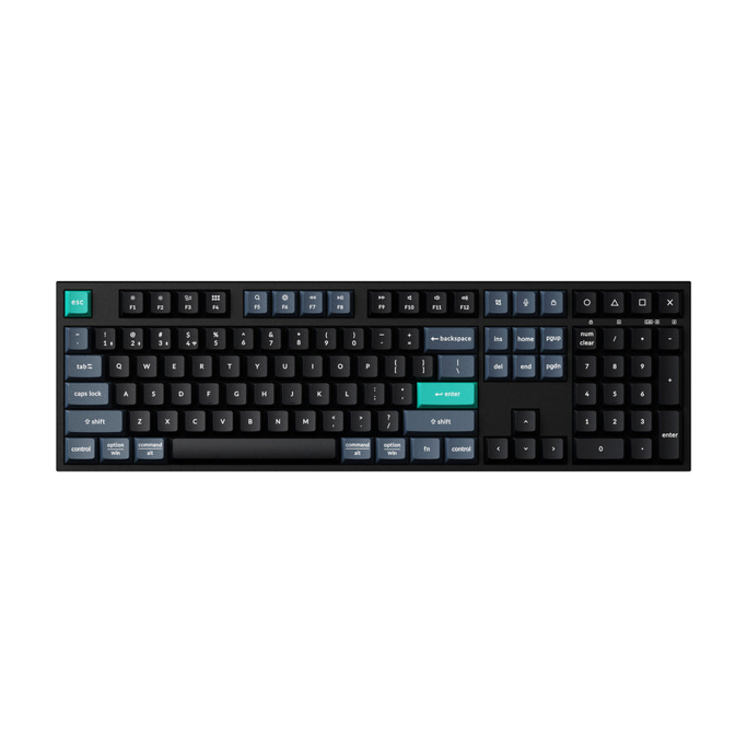 Keychron bežična tipkovnica B36, Bluetooth/2.4GHz, low-profile scissor, Black, US layout, HR znakovi, B36-K9 - Slika 1