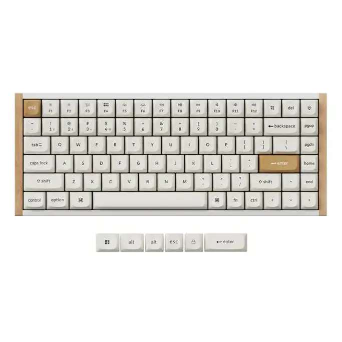 Keychron mehanička tipkovnica C2 Pro 8K QMK, US layout, HR znakovi, Retro Gray, C2PX-M1 - Slika 1