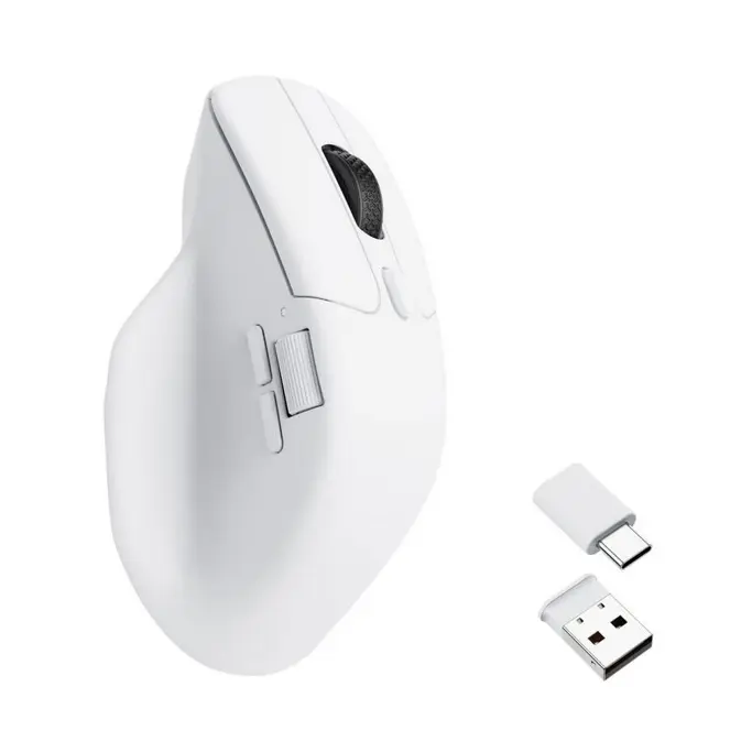Keychron bežični miš M6, BT/2.4GHz, Bijeli, M6-A3 - Slika 1