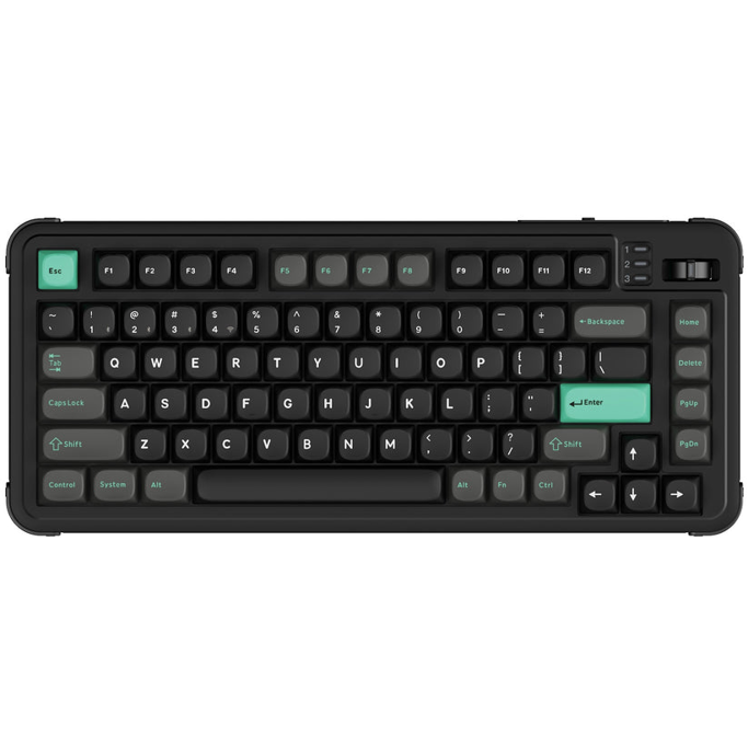 Keychron mehanička tipkovnica J12 HE, Bluetooth/2.4GHz, Black, US Layout, HR znakovi, J12H-H1 - Slika 1