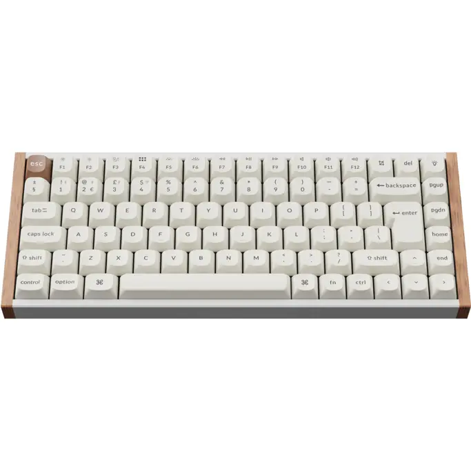 Keychron mehanička tipkovnica K2 HE, Bluetooth/2.4GHz, White Wooden, UK Layout, HR znakovi, K2H-Q1-UK - Slika 2