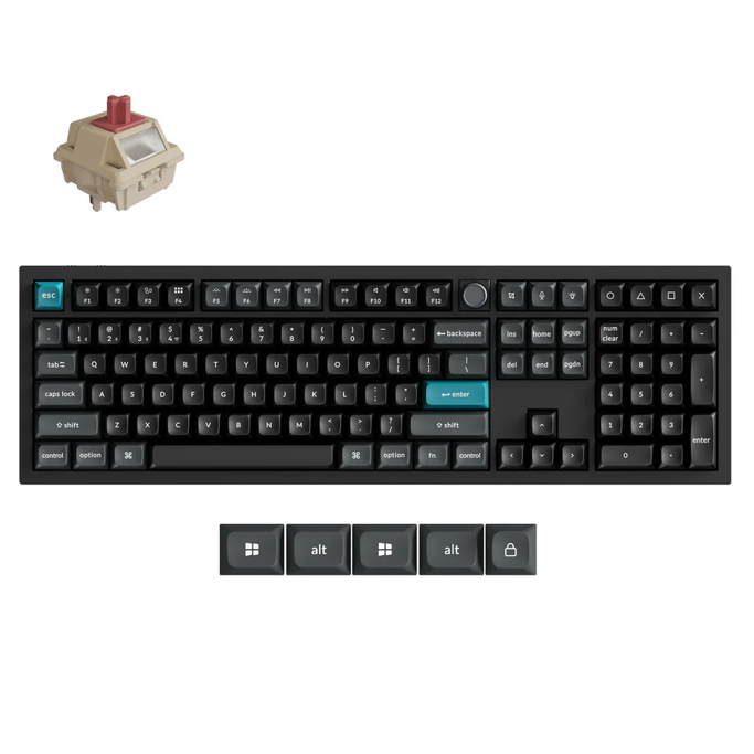 Keychron mehanička tipkovnica Q6 Ultra 8K, Bluetooth/2.4GHz, Black, US layout, HR znakovi, Q6U-M1 - Slika 2