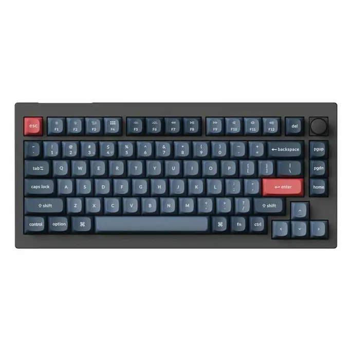 Keychron mehanička tipkovnica V1 Max, Bluetooth/2.4GHz, Black, US Layout, HR znakovi, V1M-D1 - Slika 1