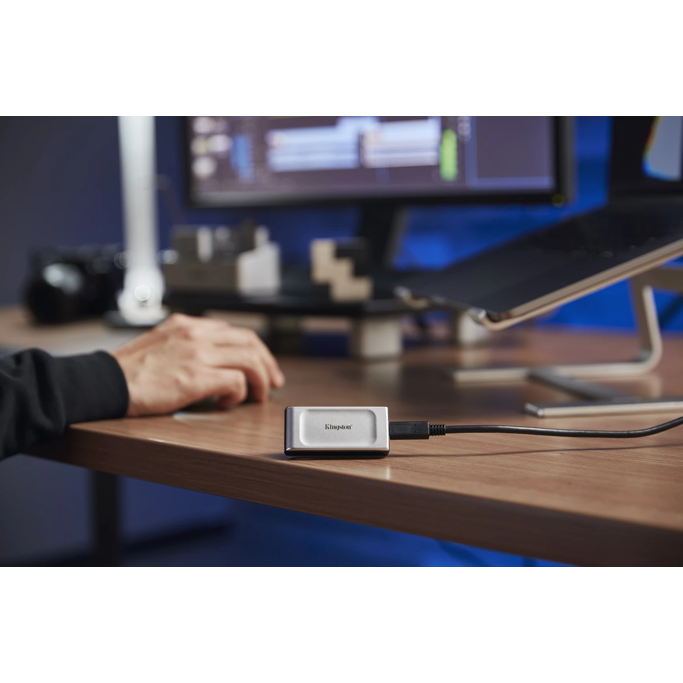 Kingston 2TB, USB-C, USB 3.2 Gen 2x2, XS2000, Grey, SXS2000/2000G - Slika 2