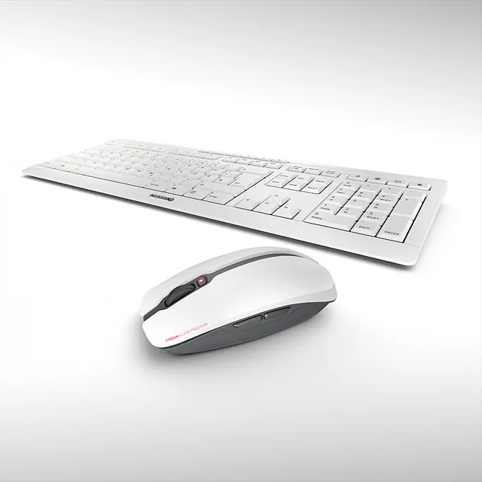 Komplet Cherry Stream Desktop tiha bežična tipkovnica i miš, bijela, JD-8500EU-0 - Slika 2