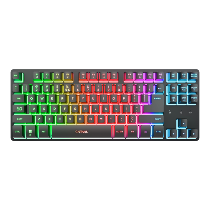 Komplet Trust GXT 832 Thado tipkovnica+miš, Gaming, RGB, TLK, crna, bežični, 26093 (PS5, Xbox) - Slika 3