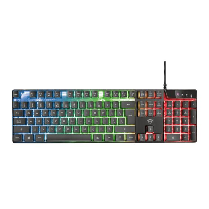 Komplet Trust GXT 838 Azor tipkovnica + miš, Gaming, osvjetljena, US, crna, USB, 23289 (PS4, PS5, Xbox) - Slika 3