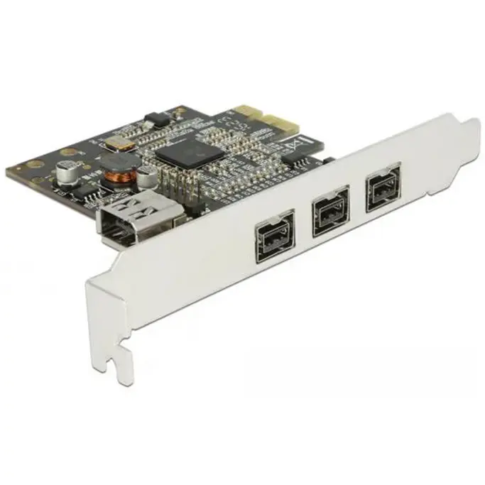 Kontroler Delock FireWire, FireWire 800, 3x ext, 1xint, PCI-e card, 89864 - Slika 1