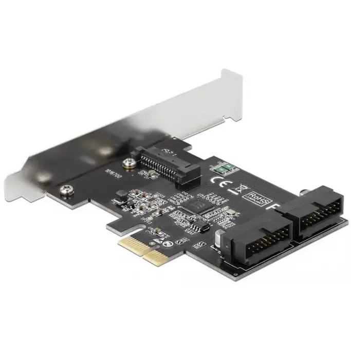 Kontroler Delock PCI Express card to 2x internal USB 3.0 post connector, 90387 - Slika 1
