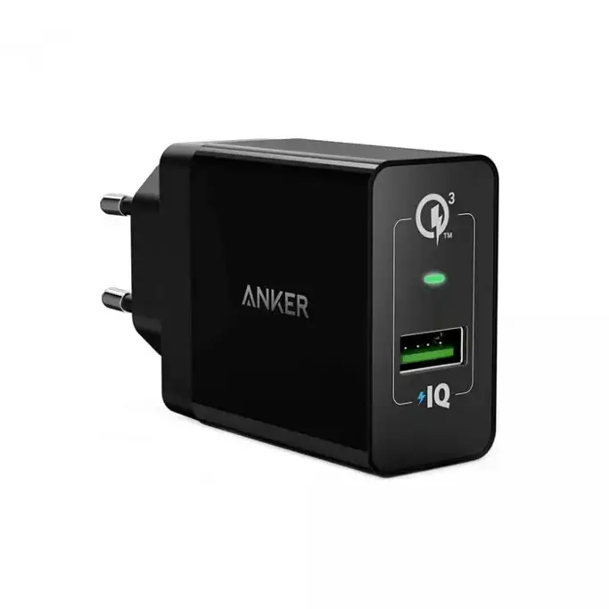 Kućni punjač Anker PowerPort+1, QC 3.0, crni, A2013L11 - Slika 1