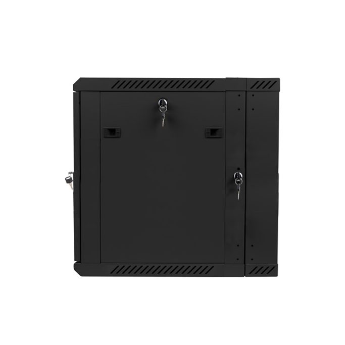 Lanberg 12U 600x600mm zidni mrežni ormar, 19", Flat pack, crni, dvodjelni, WF02-6612-10B - Slika 7