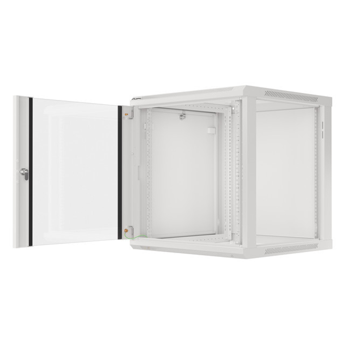 Lanberg 12U 600x600mm zidni mrežni ormar, 19", Flat pack, sivi, V2, WF01-6612-10S - Slika 3