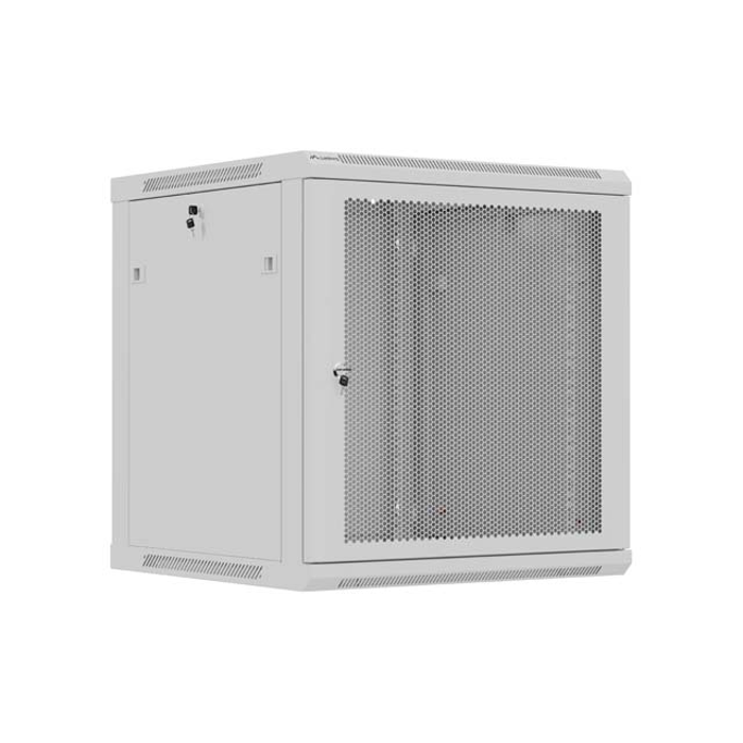 Lanberg 12U 600x600mm zidni mrežni ormar, 19", Flat pack, sivi, WF01-6612-23S - Slika 1