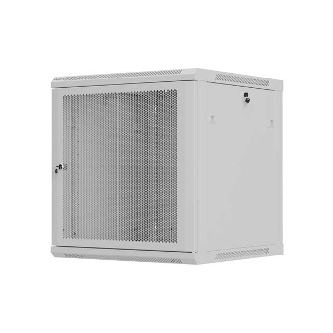 Lanberg 12U 600x600mm zidni mrežni ormar, 19", Flat pack, sivi, WF01-6612-23S - Slika 2