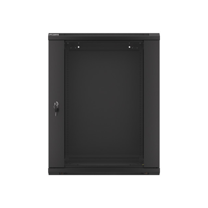 Lanberg 15U 600x450mm zidni mrežni ormar, 19", Flat pack, crni, WF01-6415-10B - Slika 2