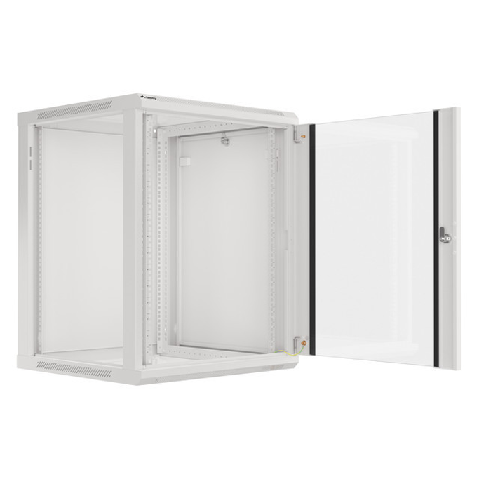 Lanberg 15U 600x600mm zidni mrežni ormar, 19", Flat pack, sivi, WF01-6615-10S - Slika 2
