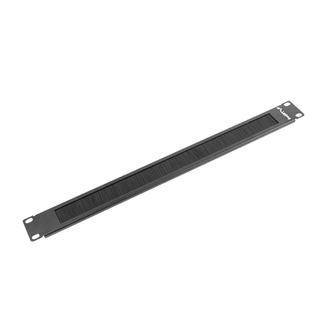 Lanberg 19" 1U Brush Panel, crni, AK-1101-B - Slika 1