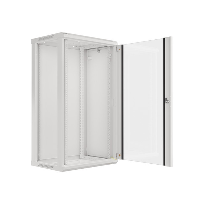 Lanberg 22U 600x450mm zidni mrežni ormar, 19", Flat pack, sivi, WF01-6422-10S - Slika 2