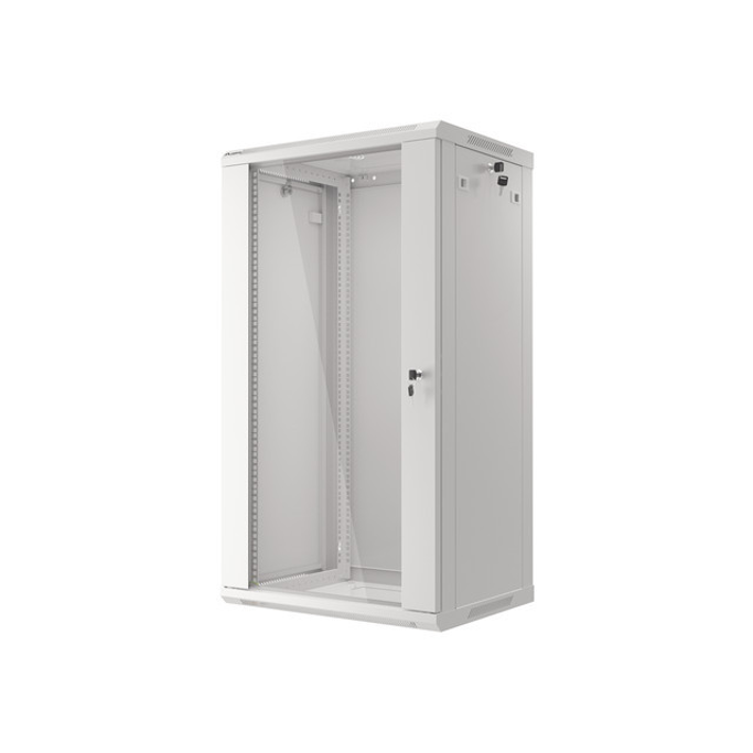 Lanberg 22U 600x450mm zidni mrežni ormar, 19", Flat pack, sivi, WF01-6422-10S - Slika 3